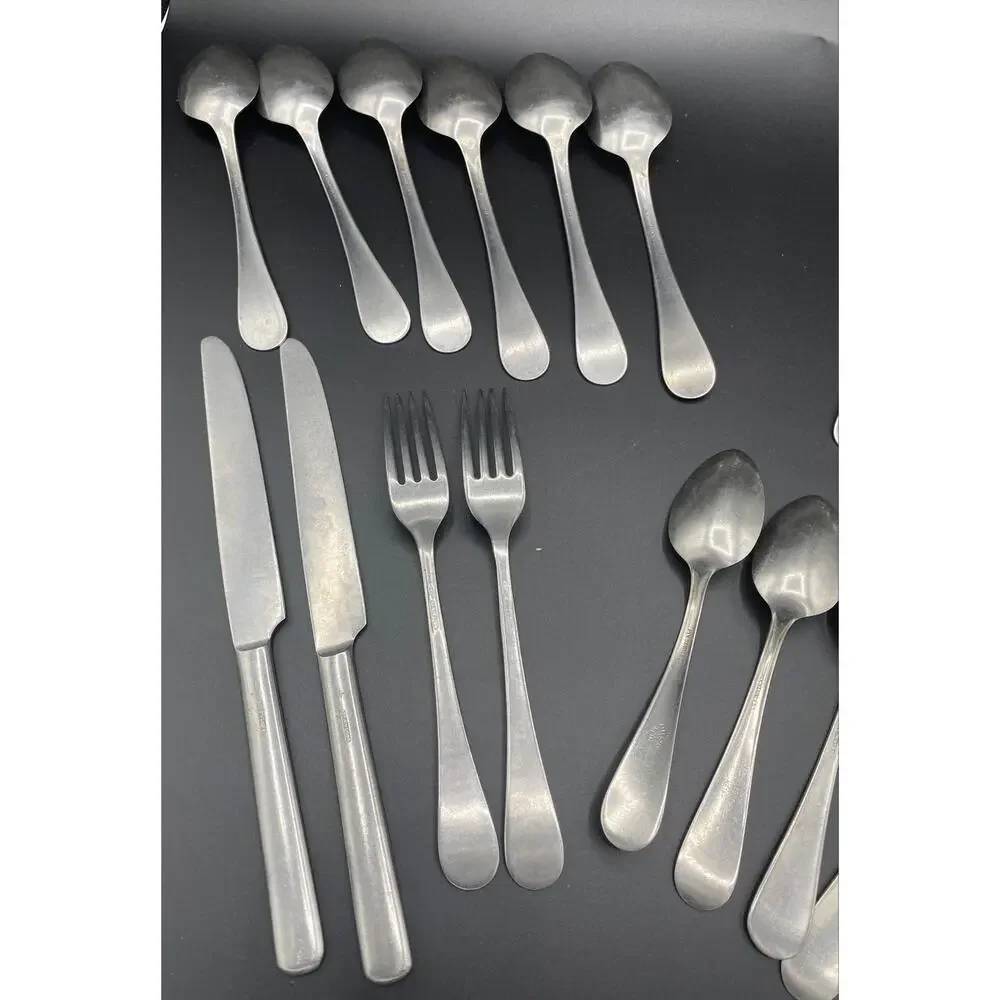 Lot 20 VTG ROYAL STAINLESS ALLEGHENY METAL WINDOR Knife FLATWARE FORKS SPOONS